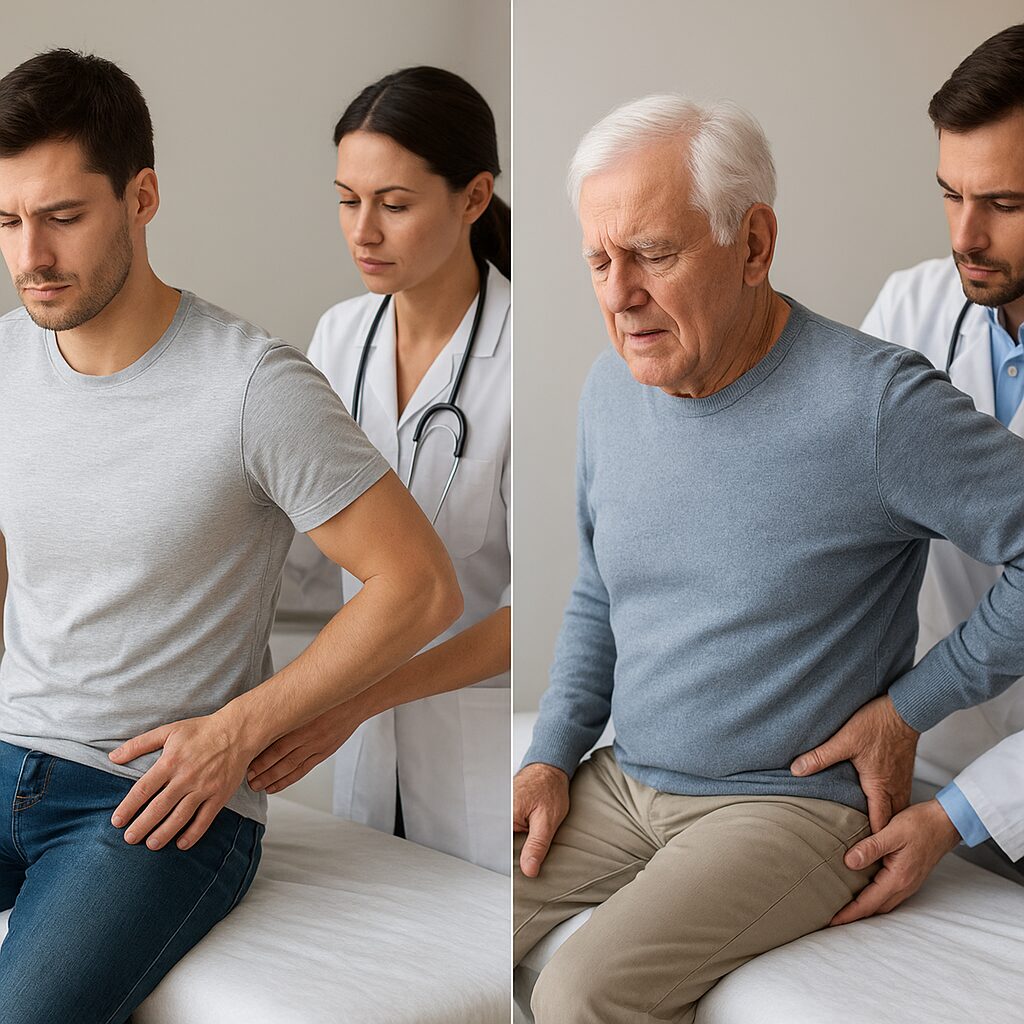 Jakie są różnice w leczeniu korzonków u młodych i starszych osób